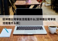 区块链公司审批流程是什么[区块链公司审批流程是什么呢]